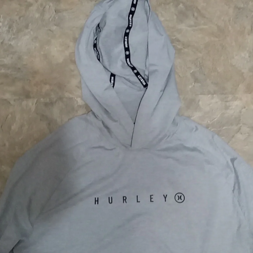 Hurley Light Gray Men's Hoodie - Picture 2 of 8